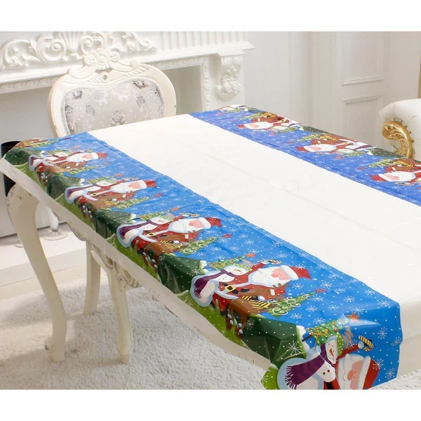 Selected Maxbell 180x110 cm Christmas Disposable Table Cloth Cover Outdoor Picnic BBQ Santa Reliable