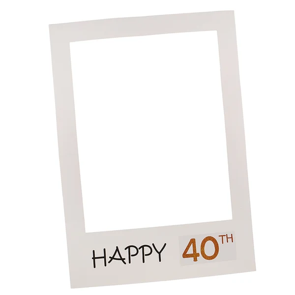 Reusable Maxbell Happy Birthday Anniversary Selfie Frame Photo Booth Props Paper Party 40th Authentic