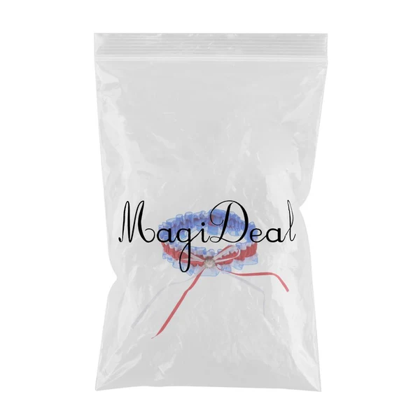 Detailed Maxbell Bridal Wedding Diamond Bow knot Lace Garter Wedding Dress Accessories Red Environmentally Friendly