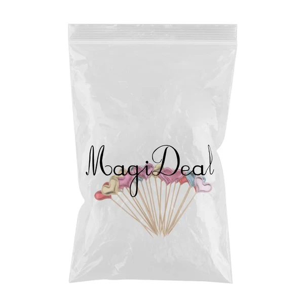 Pure Maxbell 20 Pieces Toothpick Leather Heart Cupcake Picks Birthday Topper Multicolor Trendy