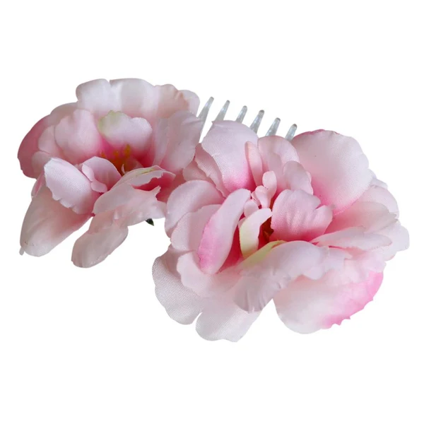 Smooth Maxbell Styling Camellia Flower Hair Comb Clip Accessories Bridal Wedding Pink Recyclable