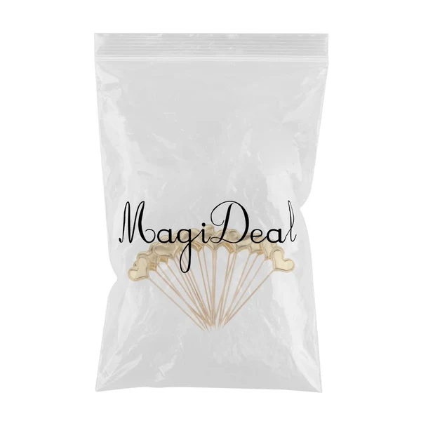 Eco-Friendly Maxbell 20 Pieces Toothpick Leather Heart Cupcake Picks Birthday Topper Gold Classic