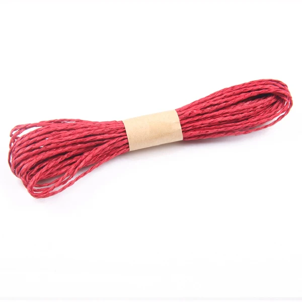 Healthy Maxbell 10 Bundles Paper String Cord Twine Rope DIY Craft 10 Meters Red World-Class