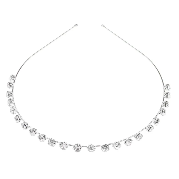 Easy-to-Use Maxbell Women's Wedding Crystal Bridal Crown Headband Tiara Headdress Silver C Smooth