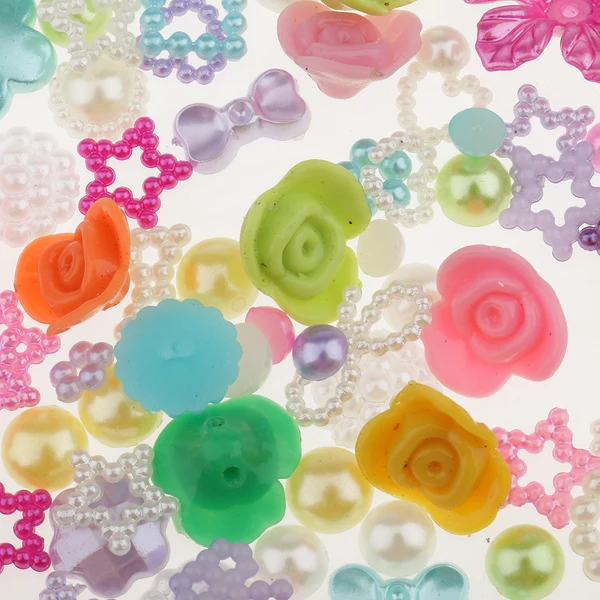 Advanced Maxbell DIY Jewelry Accessories Flat Back Embellishments Pearls Patch Colors Green