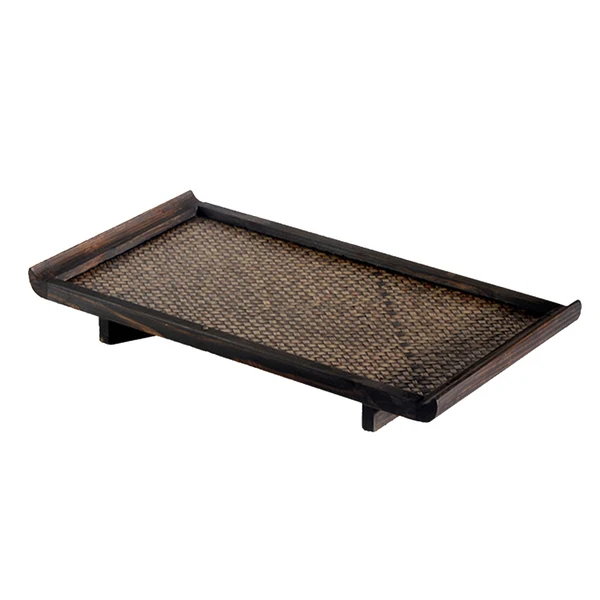 Comfortable Maxbell Hotel Household Serving Tray Bamboo Creative Fruit Tea Food Dinner Plate S First-Class