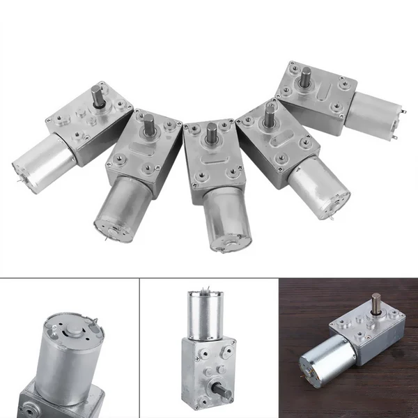 Exceptional Maxbell 24V High Torque Turbine Gearbox Electric Worm Gear Reduction DC Motor 30RPM Detailed