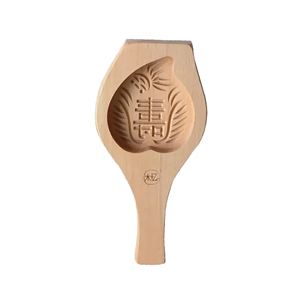 Effective Maxbell Wooden Moon Cake Steamed Pumpkin Pie Pasta Cake Wooden Baking Mold Peach 2 Solid