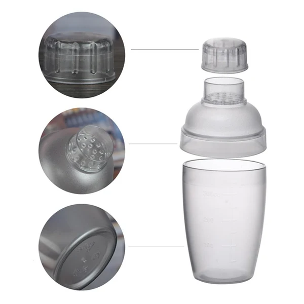 Responsible Maxbell Resin Cocktail Shaker Mixer Drink with Measurement Bartender Tool 700ml Crafted