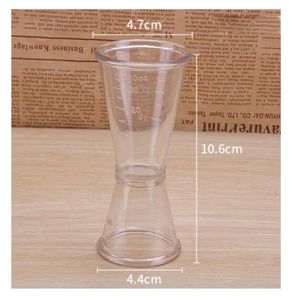 Classic Maxbell Set of 6pcs Shaker with Scale Tea Shop PC Resin Tea Pot Shake Mixer 700ml Green