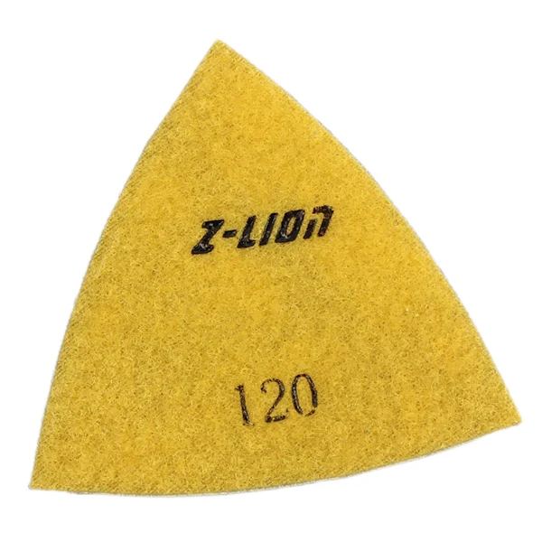 Official Maxbell Triangular Diamond Polishing Pads For Granite Marble Concrete 80mm 120 Fine Crafted