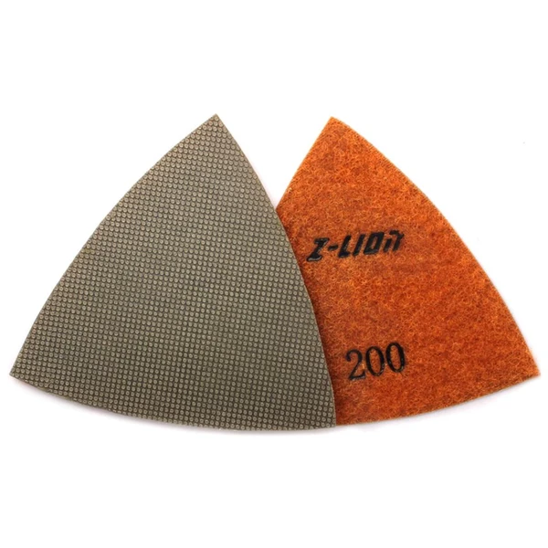 Pure Maxbell Triangular Diamond Polishing Pads For Granite Marble Concrete 80mm 200 Exceptional