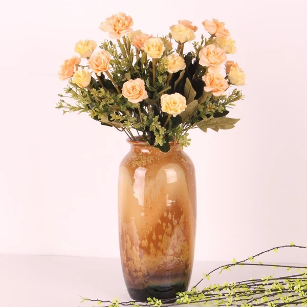 Smart Maxbell Artificial Flora Lotus Bouquet for Home Garden Office Hotel Decor Gold Refined