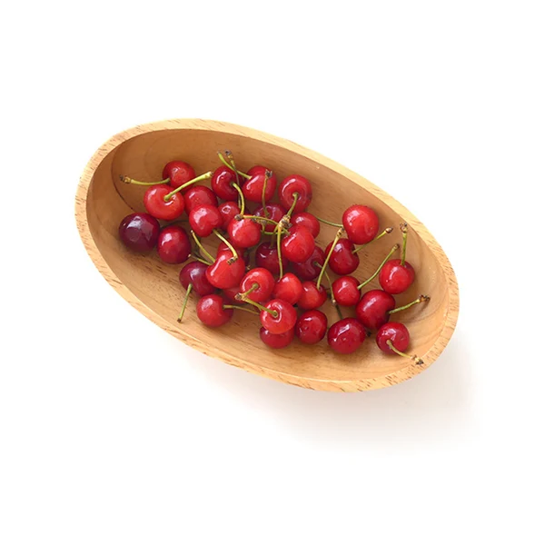 Healthy Maxbell Natural Wood Serving Tray Oval Wooden Kid Plate Cookie Candy Snacks Plates M Superior
