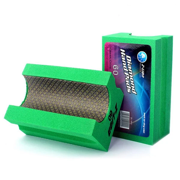 Natural Maxbell Diamond Polishing Hand Pad Block Style Granite Marble Stone 60 v30 Green Detailed