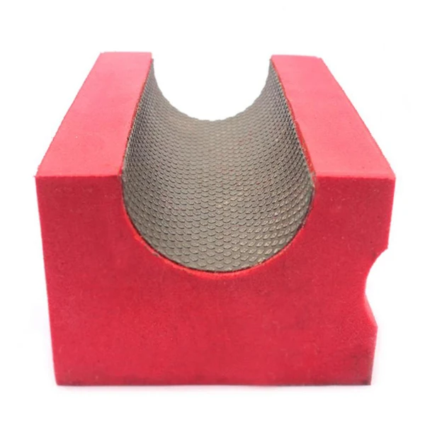 Original Maxbell Diamond Polishing Hand Pad Block Style Granite Marble Stone 200 v30 Red Exclusive