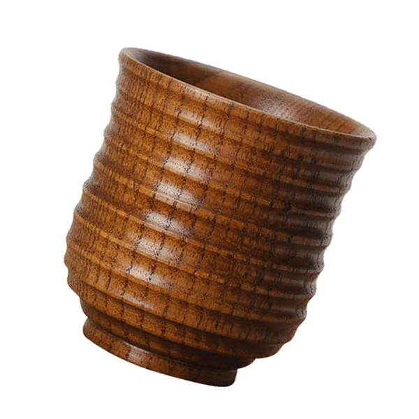 Recyclable Maxbell Wooden Cup Teacup Drinks Handmade Coffee Tea Beer Juice Milk Mug L Smart