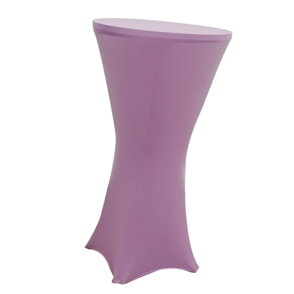 Natural Maxbell Stretch Cocktail Poseur Dry Bar Spandex Table Cover Cloth Decor Lilac Reliable
