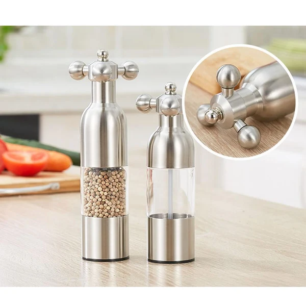 Next-Generation Maxbell Stainless Steel Pepper Mill Pepper Salt Grinder Manual Mill Kitchen Tool S Artisan