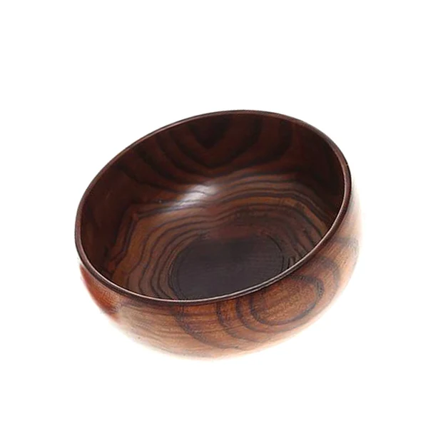 Professional Maxbell Wood Round Fruit Snack Dessert Wood Handmade Serving Kitchen Bowl 17.5x7cm Smooth