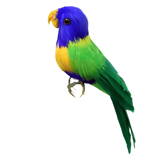 Environmentally Friendly Maxbell Artificial Bird Feathered istic Garden Home Decor Ornament Parrot 2 Convenient