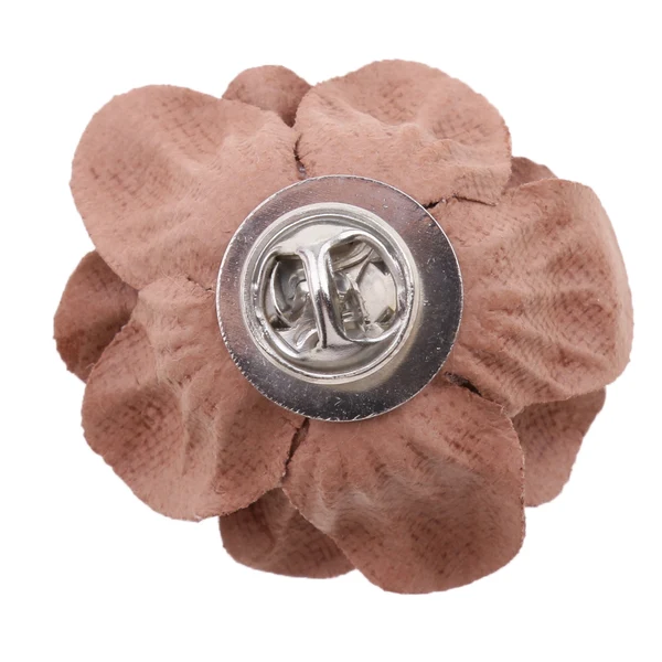 Convenient Maxbell Unisex Dress Flower Brooch Pins Corsage Clip for Groom Bride Wedding Brown High-Performance