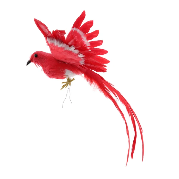 Smart Maxbell Artificial Bird Feathered istic Garden Home Decor Ornament Red Tail Sustainable
