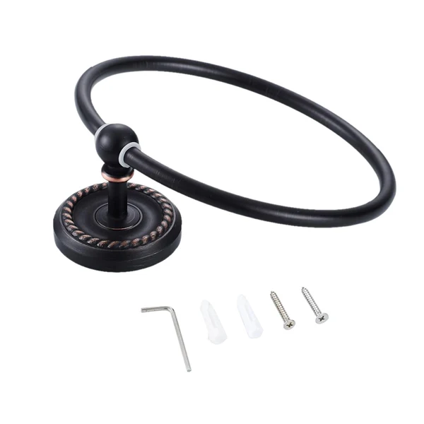 Powerful Maxbell Wall Mounted Towel Holder Rack Bath Hanger Hook Bathroom Brass Round A Carefully Designed