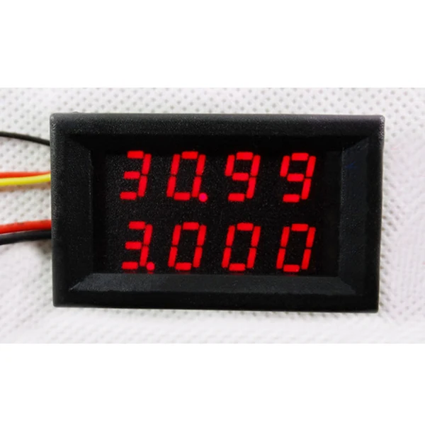 Natural Maxbell Dual Red LED Digital Voltmeter Ammeter Current Volt Meter Gauge Tester Fine