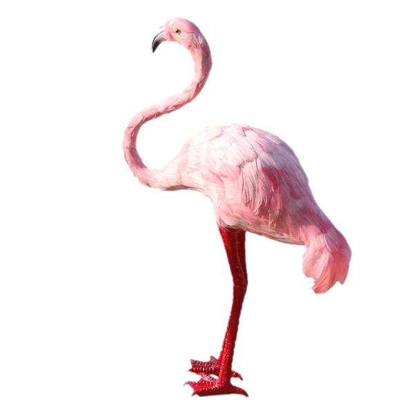 Certified Maxbell Artificial Fur Flamingo Lawn Figurine Garden Ornament Looking up Pink Organic