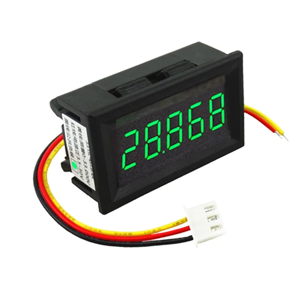 Casual Maxbell DC 3.5-30V Mini 5 Digit Digital LED Voltmeter Volt Meter Panel Car Green Organic