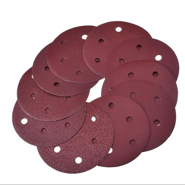 Consistent Maxbell 50 Piece 8-Hole Sanding Sheets Discs Round Sander Paper Pads 125mm 800 Grit Convenient