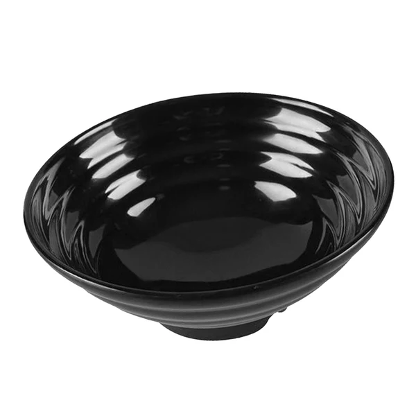 Organic Maxbell Melamine Bowls Noodles Rice Dinner Soup Fruit Salad Bowl Kitchenware Black High-Quality