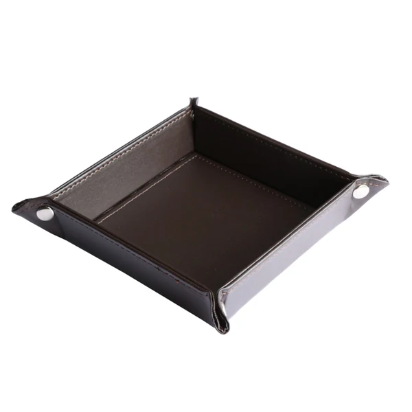 Soft Maxbell PU Desk Organizer Phone Remote Control Holder Stationery Storage Case Brown Consistent