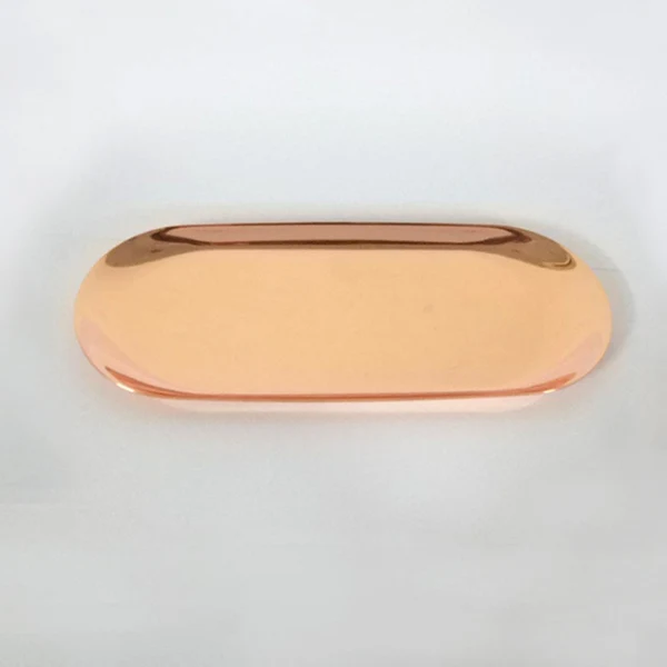 Safe Maxbell Stainless Towel Tray Storage Tray Dish Plate Tea Fruit Trays Rose Gold S Trendy