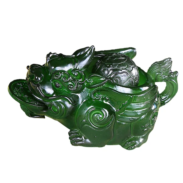 Expertly Made Maxbell Tea Pets Ornaments Pi Xiu Pi Yao Fortune Table Decoration Ornament Green Efficient
