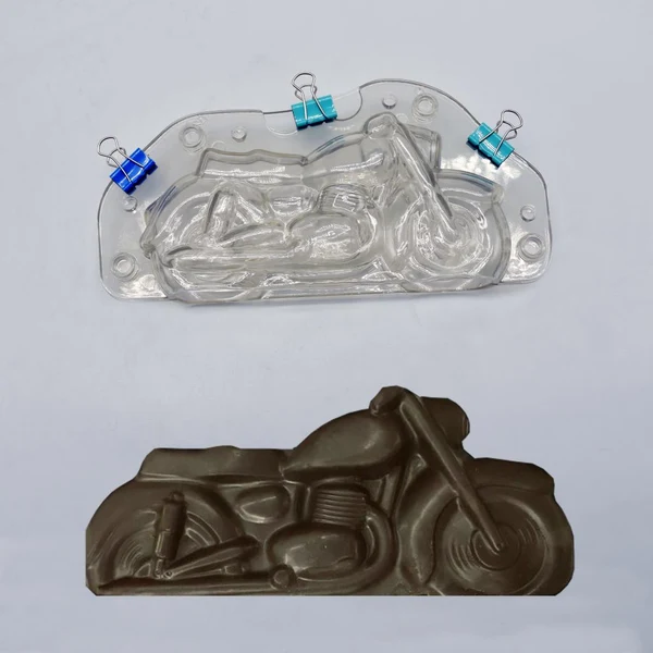 Superior Maxbell Plastic 3D Motorcycle Shape Mold Chocolate Candy Mould Fondant Cake Mold Flexible