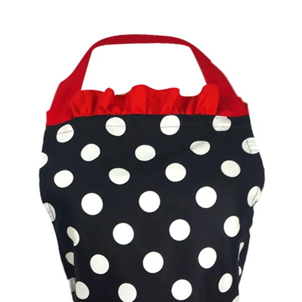 Modern Maxbell Adjustable Apron Home Kitchen Cooking Women Cotton Aprons Bowknot Red Original Design