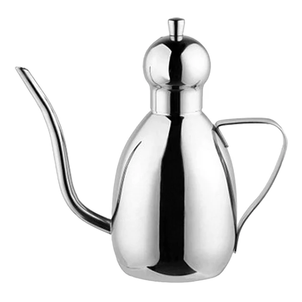 Environmentally Friendly Maxbell Stainless Steel Oil Can Drizzly Cruet Bottle Dispenser with Drip 0.6L Fashionable