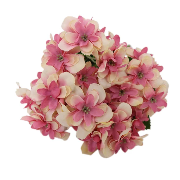 Original Design Maxbell Artificial Hydrangea Flowers Wedding Bouquet Party Home Decor Pink Premium Material