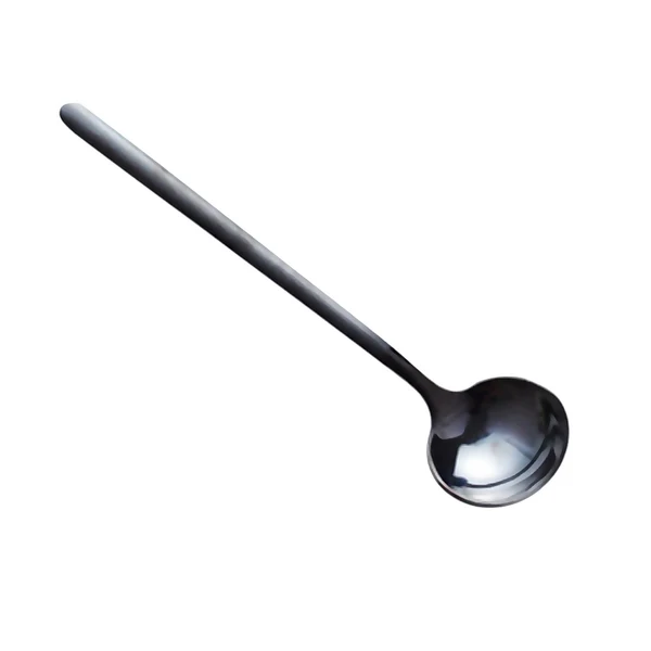 Stylish Maxbell Stainless Steel Teaspoon Coffee Spoons Long Ice Cream Flatware Black Original Design