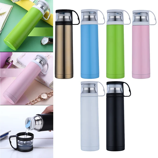 High-End Maxbell Stainless Steel Insulated Vacuum Thermal Travel Water Bottle Drinks White Easy-to-Use