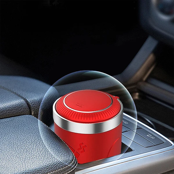Secure Maxbell Car Ashtray with Lid Car Accessories Interior for Car Cup Holder Office Red Trusted