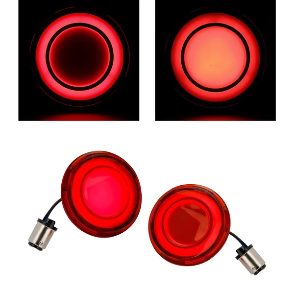 Outstanding Maxbell Flashing LED Turn Signal Lights Accessories for Harley Red Optimized