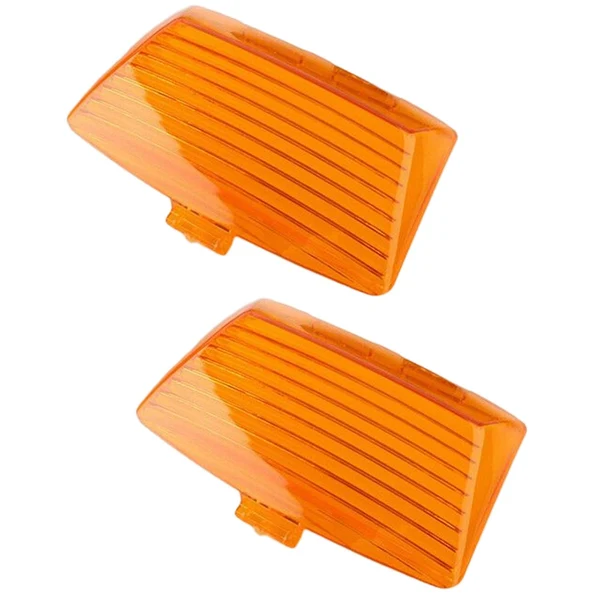 Organic Maxbell 1 Pair Light Lens Cover Fender Tips Mud Guard for Harley Electra Glide Yellow Specialty