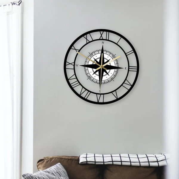 Exclusive Maxbell Round Wall Clock Minimalist 12 inch Acrylic Wall Hanging Watches Home Decor Secure