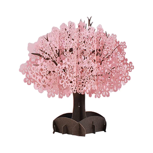 Excellent Maxbell Cherry Blossom 3D Pop up Cards Handmade Thank You Greeting Card for Wife Smart