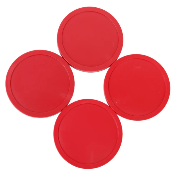 High-Grade Maxbell 4pcs Air Hockey Table Arcade Game Pucks 82mm Red Convenient