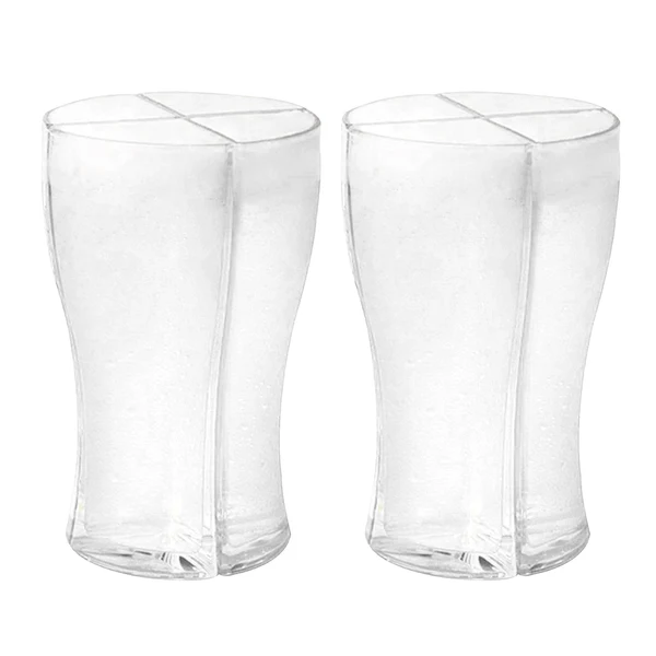 Minimalist Maxbell Schooner 4-in-1 Bar Home Beer Glass Party Holiday Drinking Party Cup Clear M Superior
