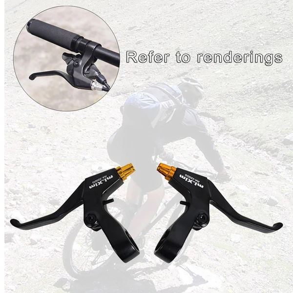 Recyclable Maxbell 1 Pair Aluminum Alloy Levers for Road Bike Mountain Bike Black Golden Outstanding